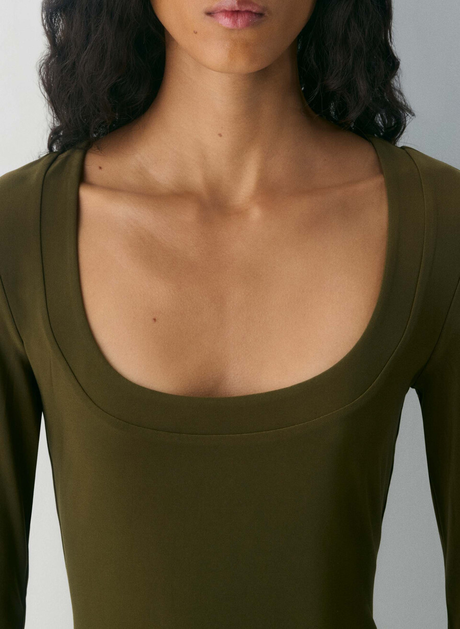 rochie myrna verde privat