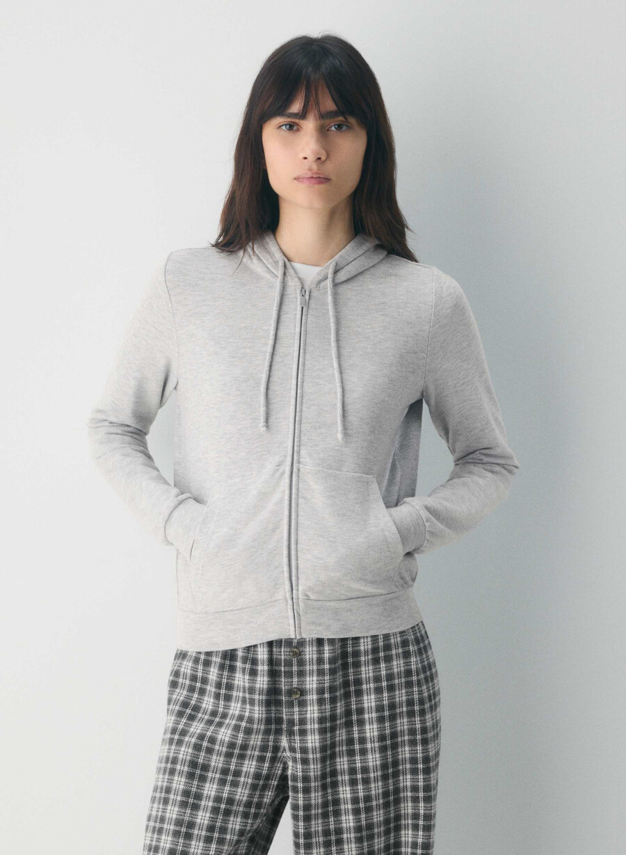 hanorac cu fermoar dreampop heather chrome