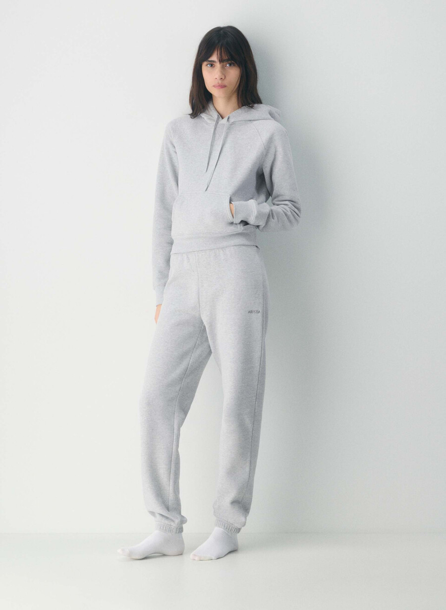 hanorac confortabil din fleece snug raglan heather chrome