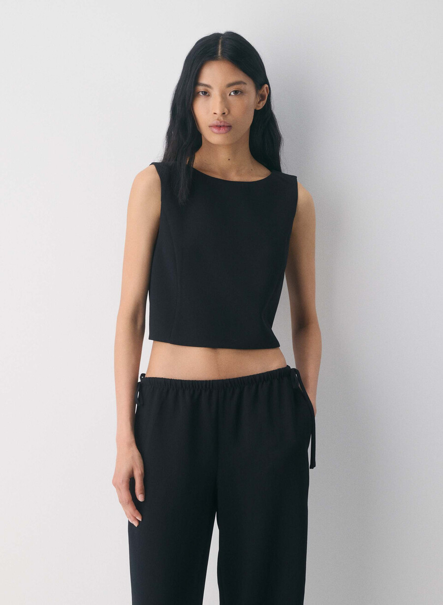 cavalier top - crepette black