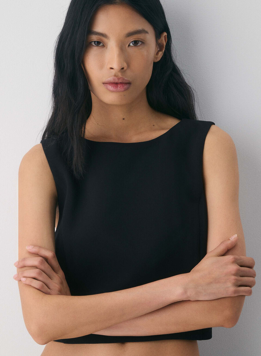 cavalier top - crepette black