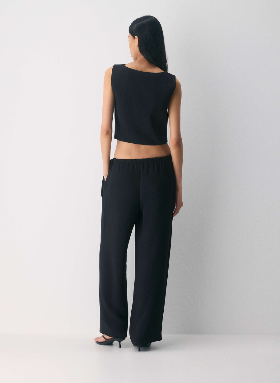 cavalier top - crepette black