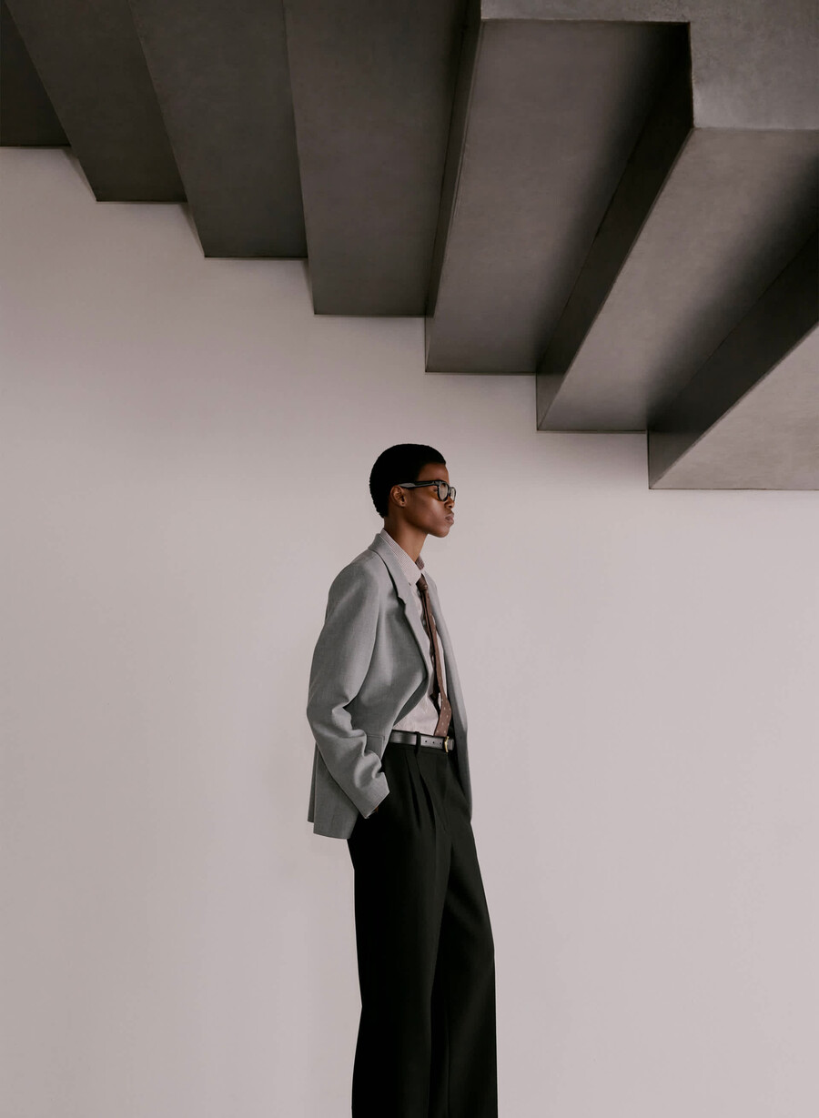 pantaloni lavish - ressential light black
