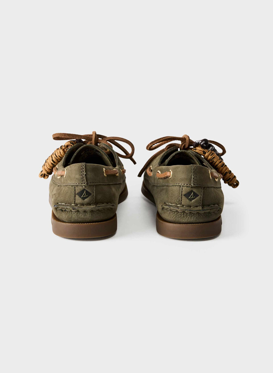 pantofi sport sperry x aritzia ao - piele nubuc dk willow green