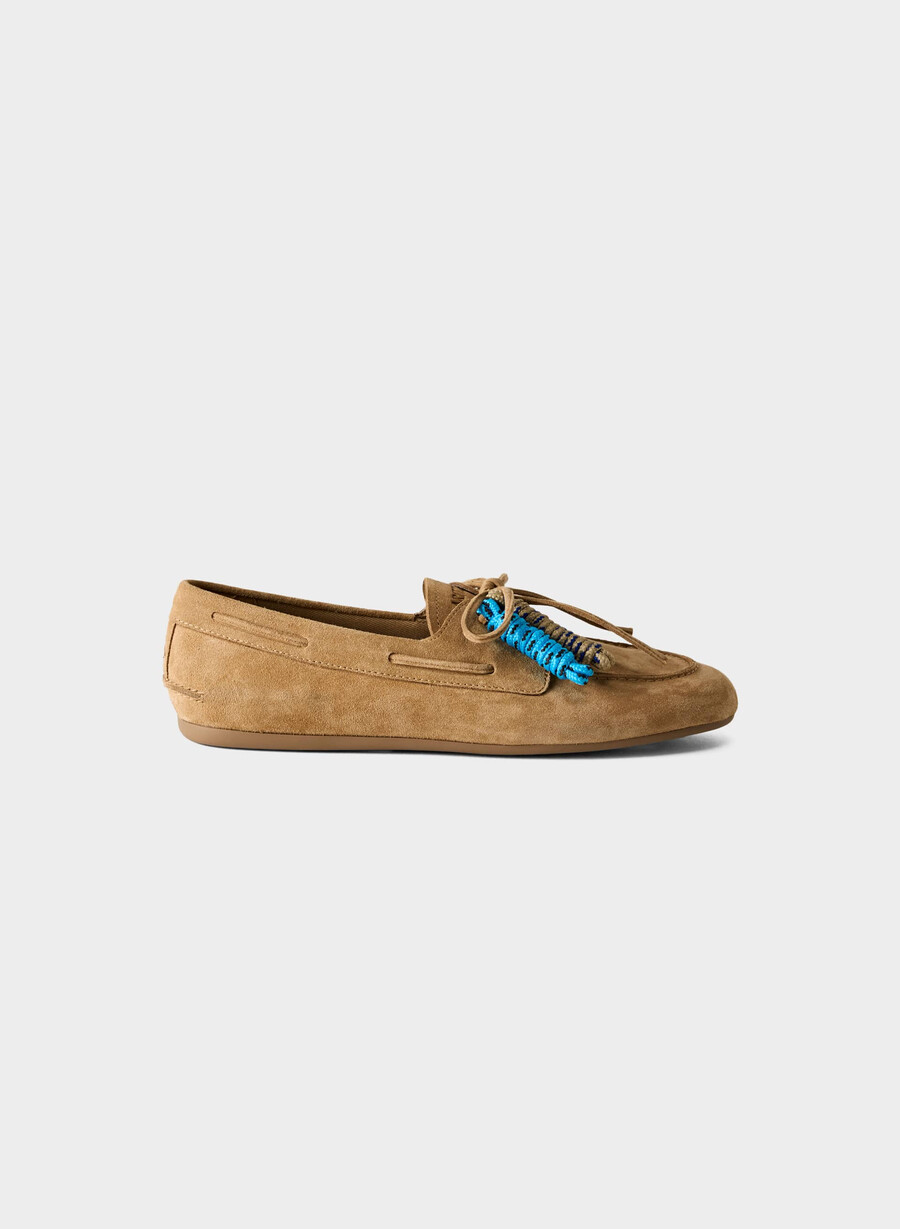 pantofi sport sperry x aritzia slim - piele întoarsă tan kaki