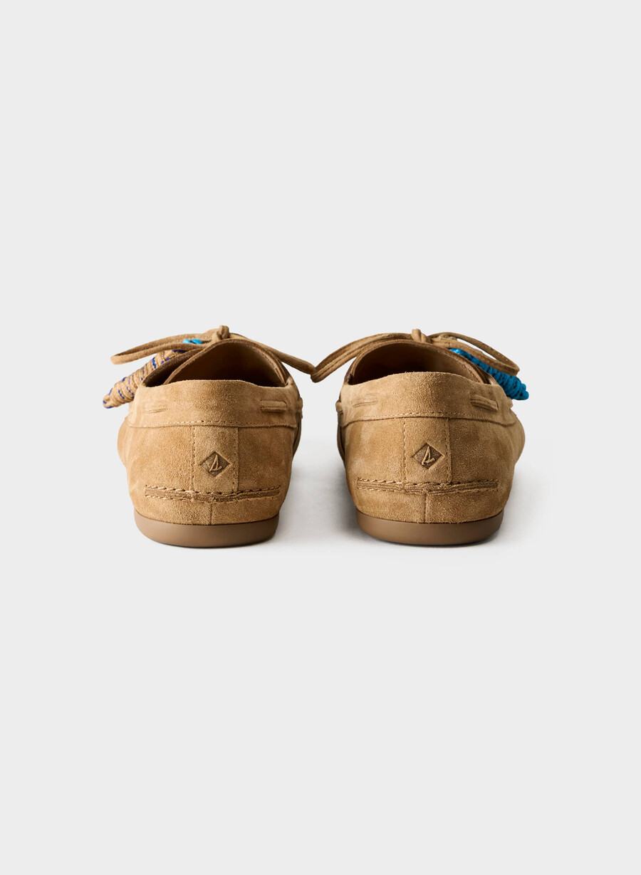 pantofi sport sperry x aritzia slim - piele întoarsă tan kaki