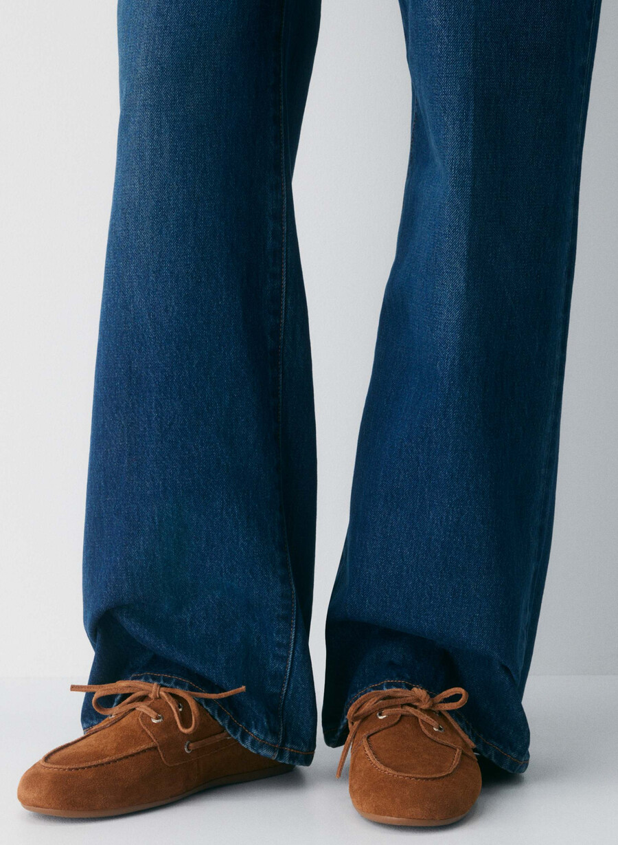pantofi sport sperry x aritzia slim - piele întoarsă chocolatier brown