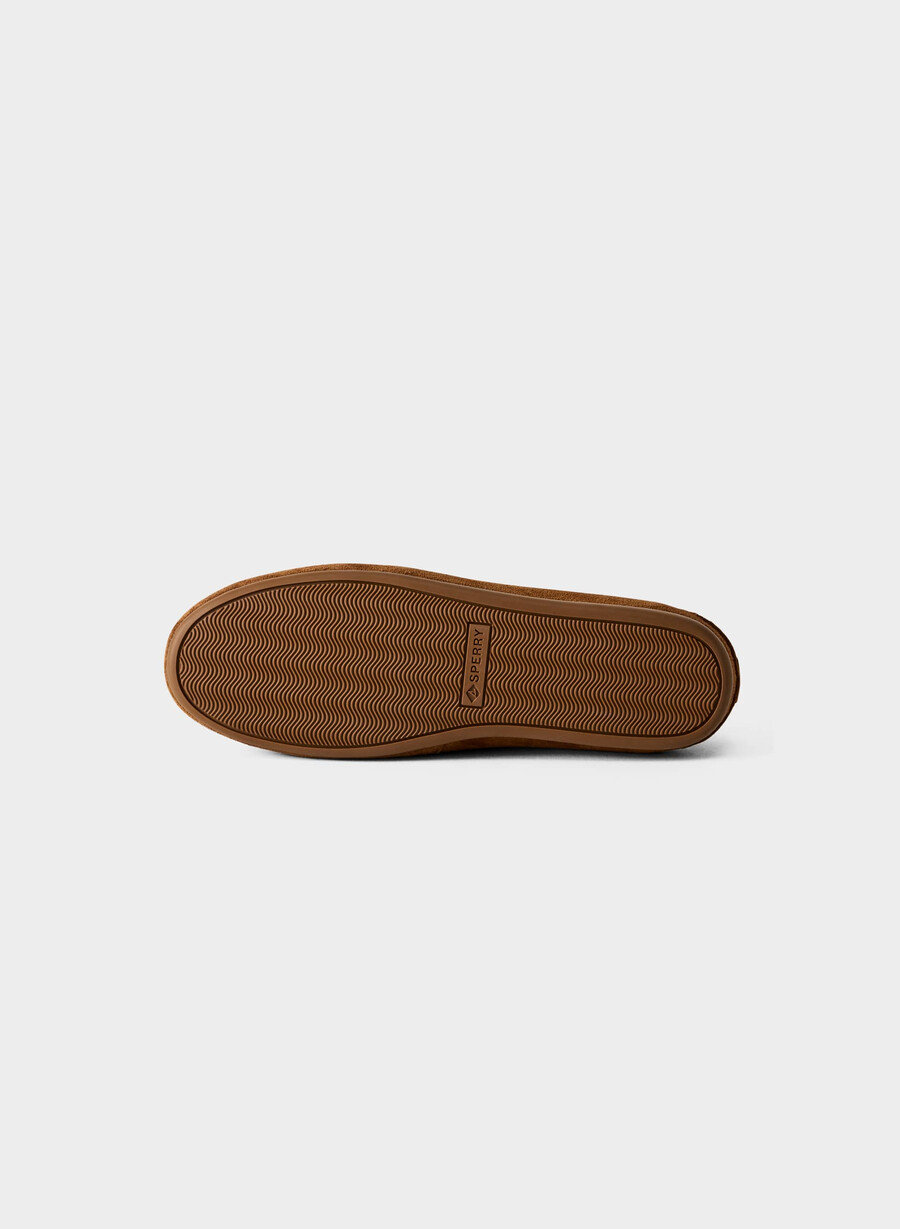 pantofi sport sperry x aritzia slim - piele întoarsă chocolatier brown