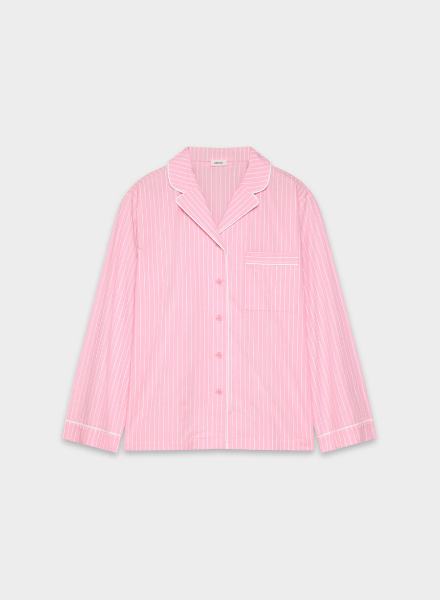 cămașă de pijama laze poplin mtchl strp jb pkbw