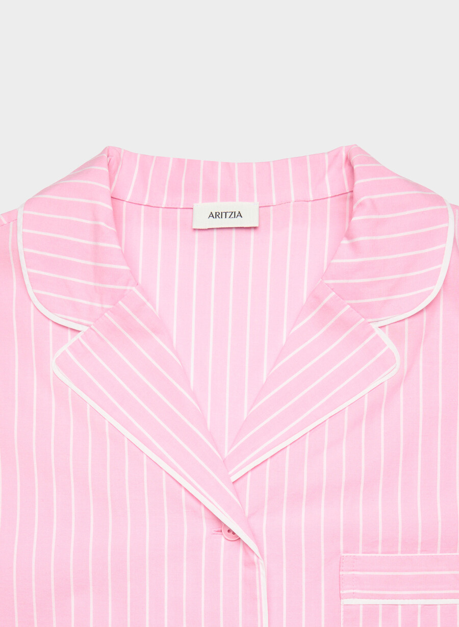 cămașă de pijama laze poplin mtchl strp jb pkbw
