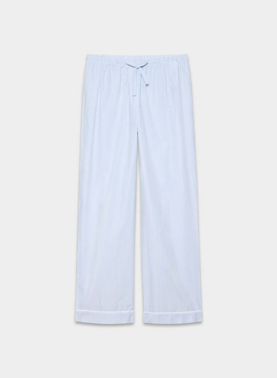 pantaloni de pijama laze poplin wlsn strp crfl blwh