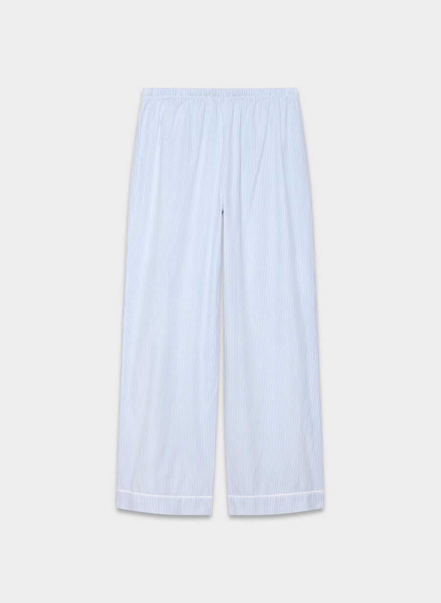 pantaloni de pijama laze poplin wlsn strp crfl blwh