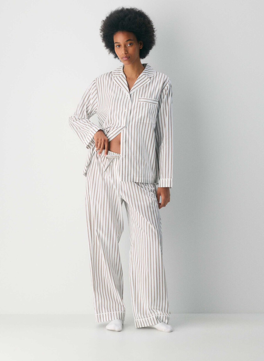 pantaloni de pijama laze poplin joel stripe b wtch