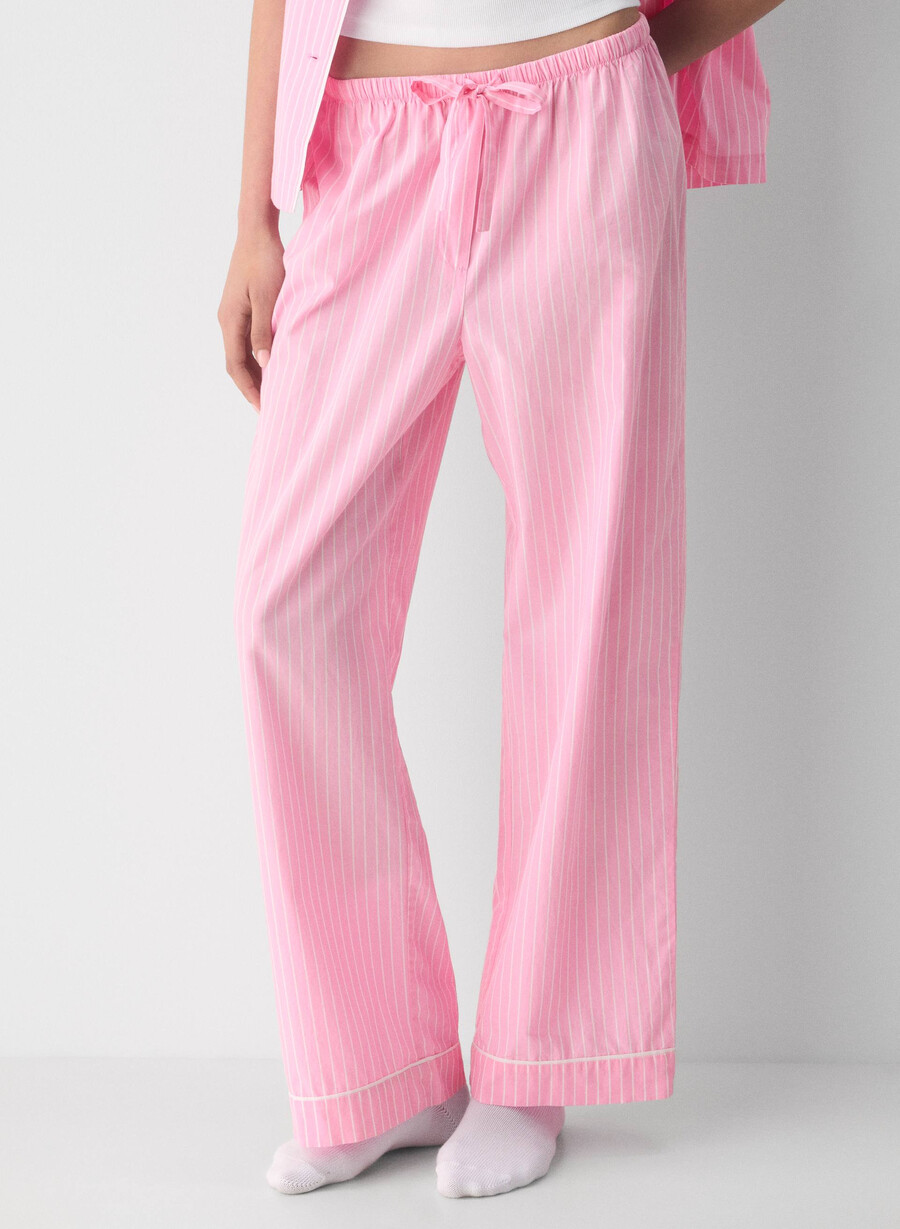 pantaloni de pijama laze poplin mtchl strp jb pkbw