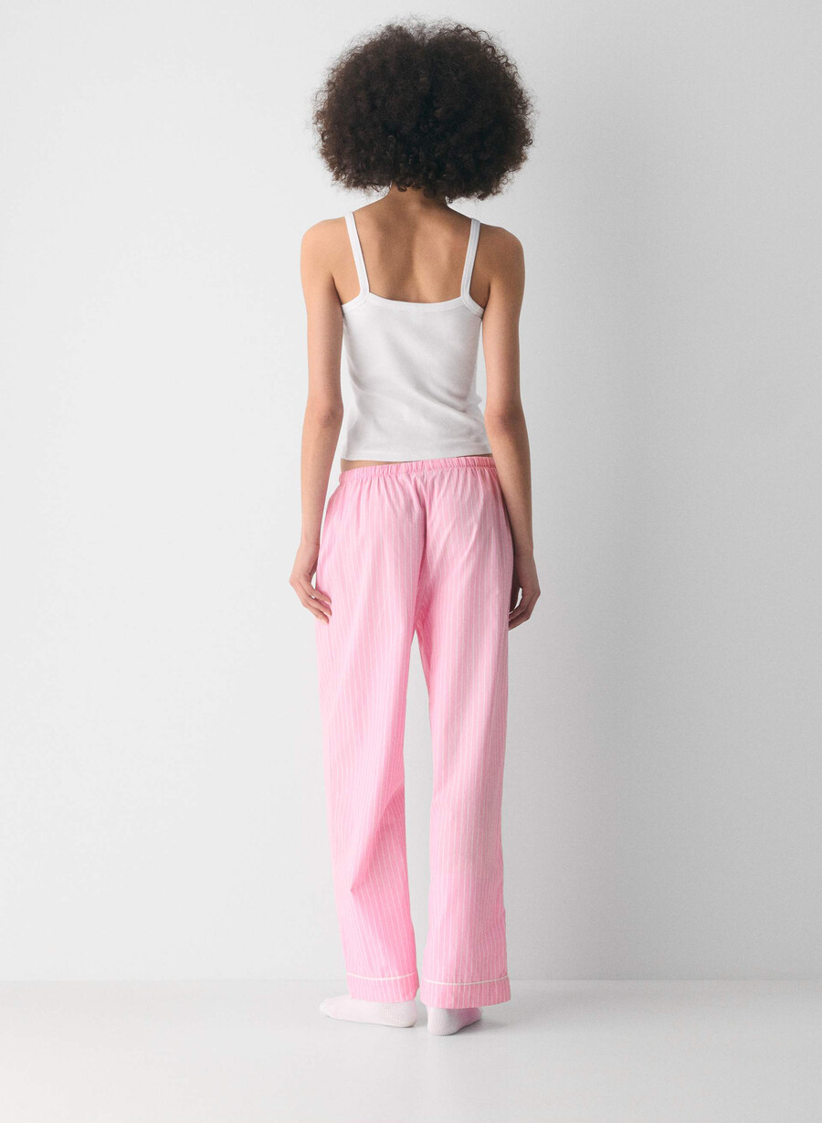 pantaloni de pijama laze poplin mtchl strp jb pkbw