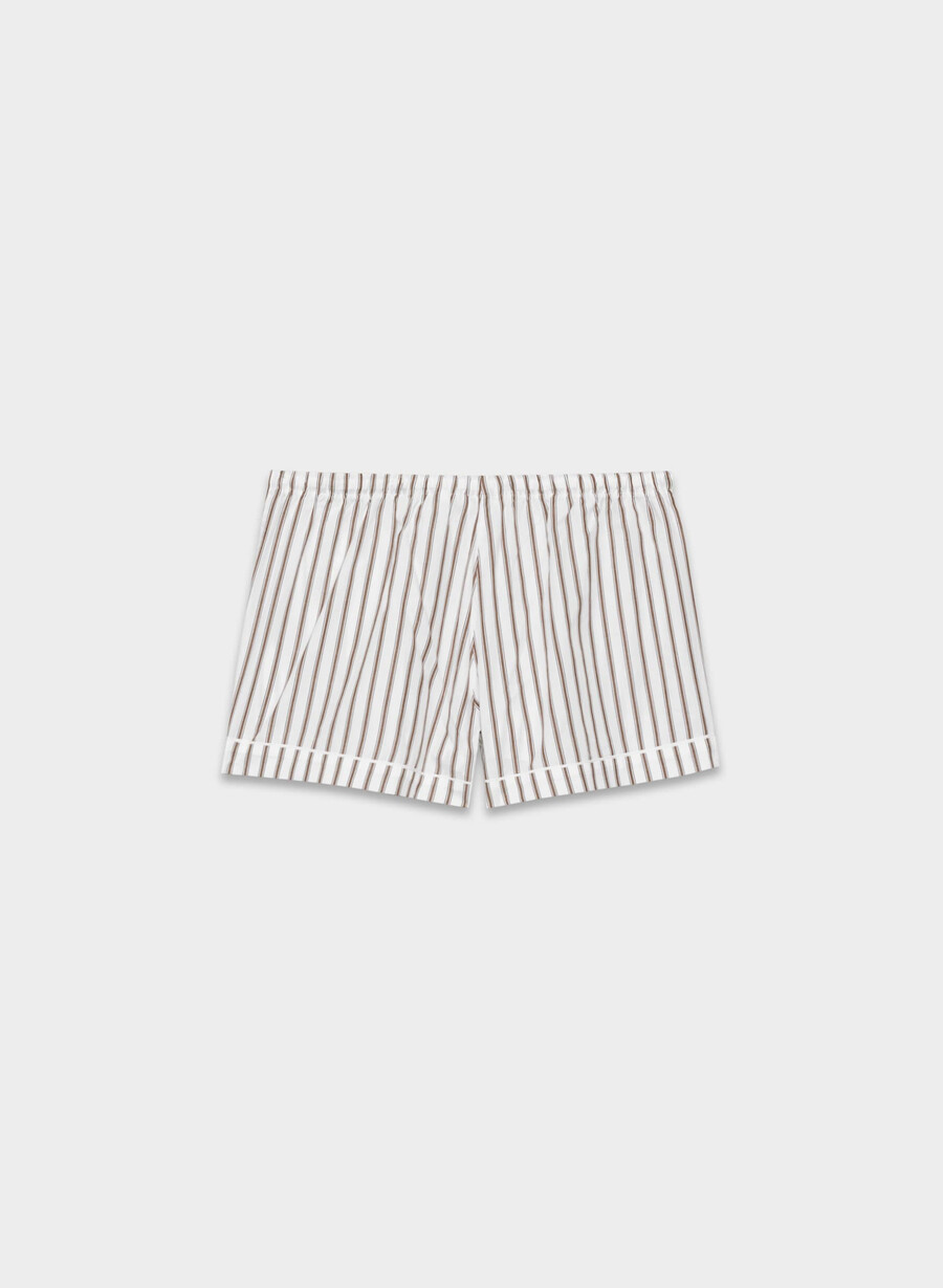 pantaloni scurți de pijama din poplin laze joel stripe b wtch