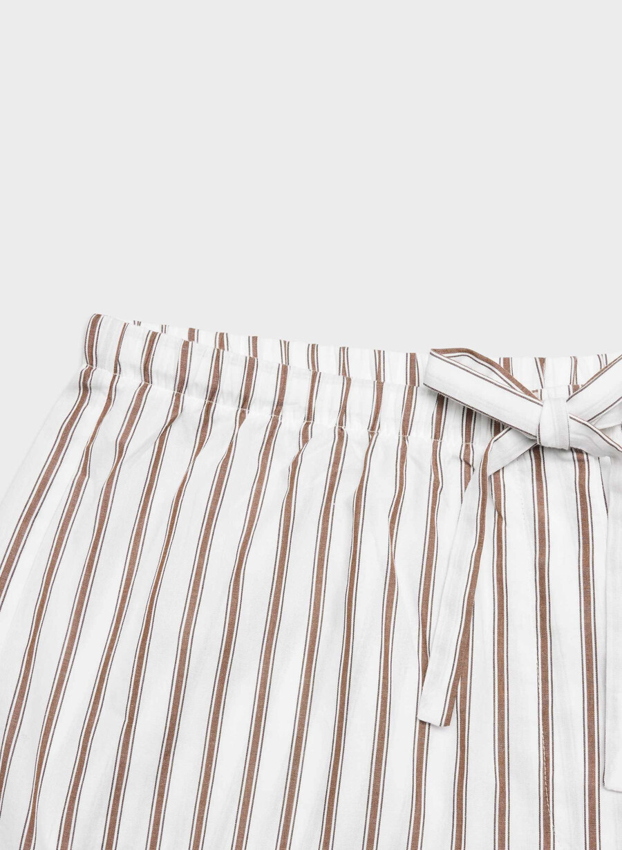 pantaloni scurți de pijama din poplin laze joel stripe b wtch