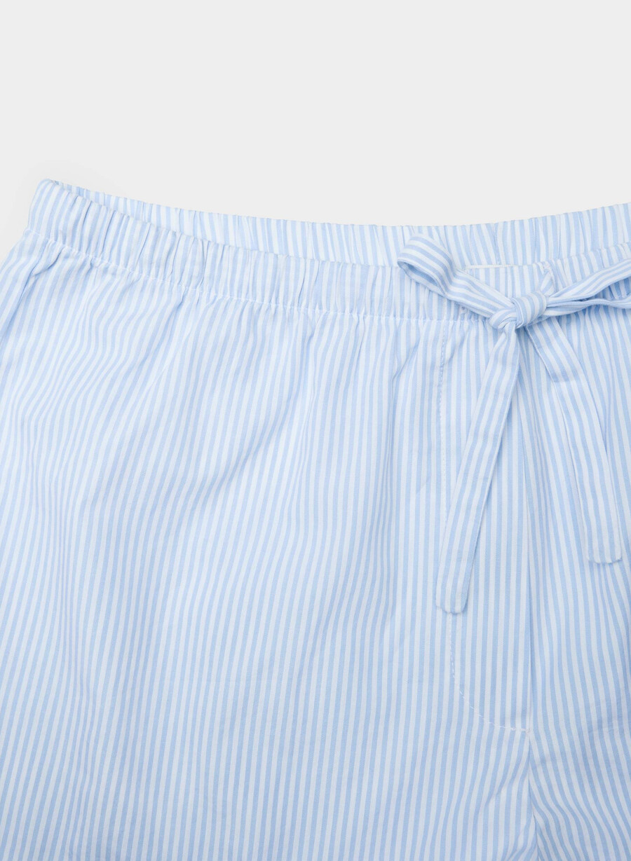 pantaloni scurți de pijama laze poplin wlsn strp crfl blwht