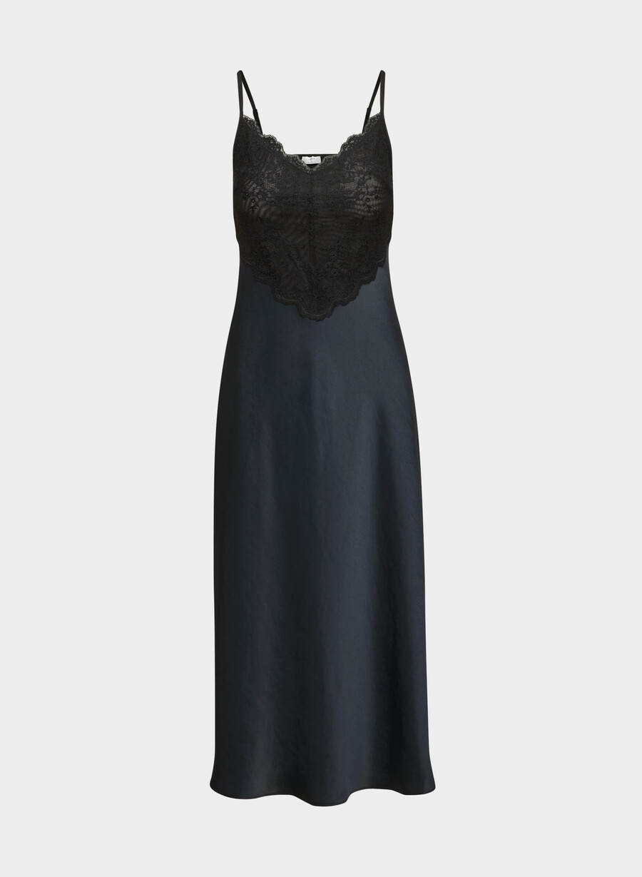 rochie memorize din satin dark navy