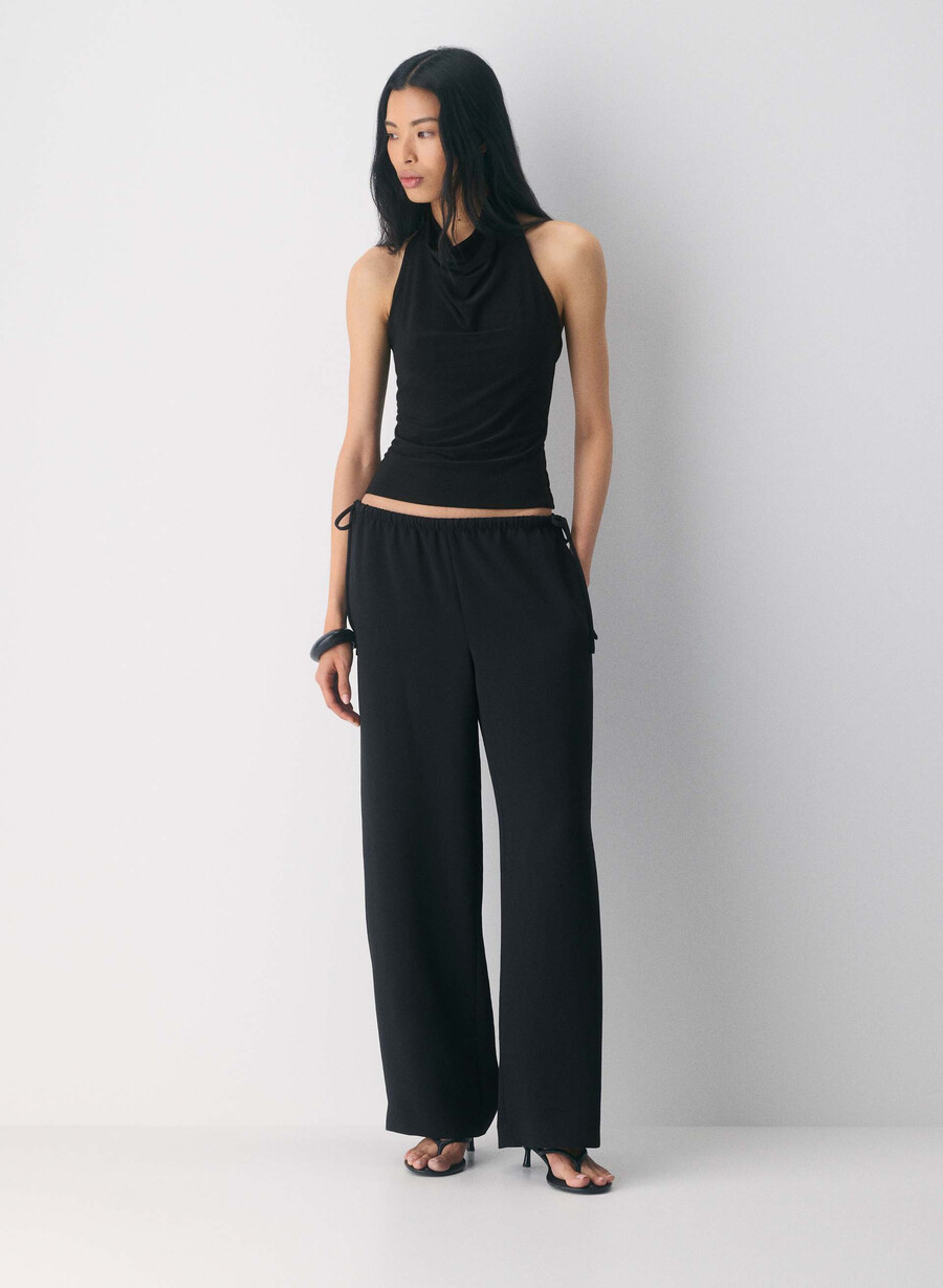 pantalon artisan - crepette negru