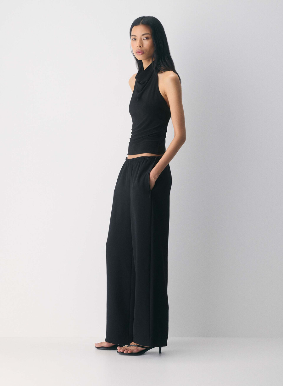 pantalon artisan - crepette negru