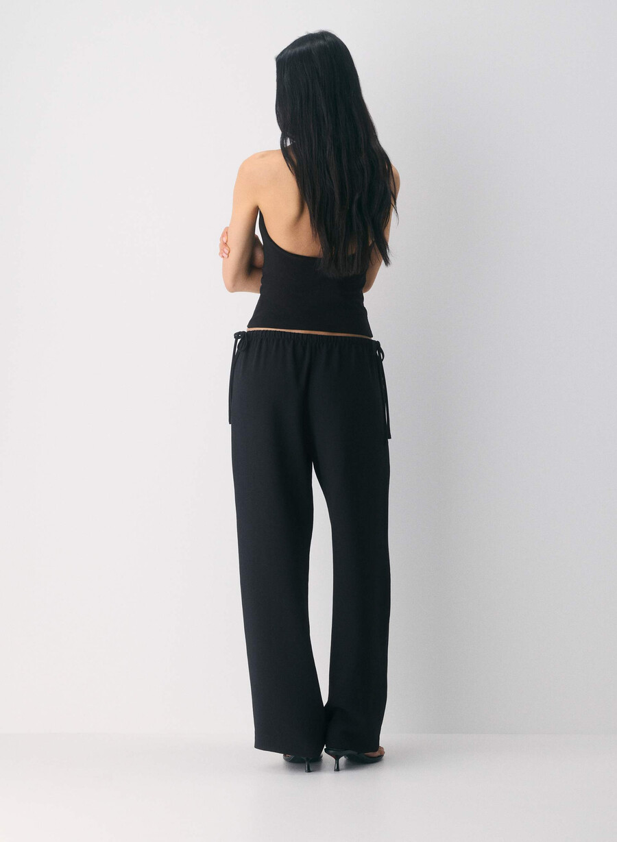 pantalon artisan - crepette negru