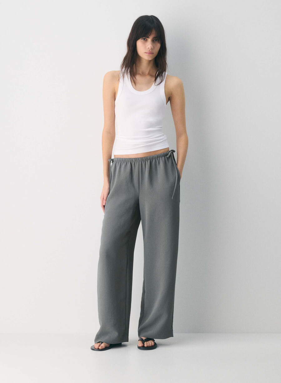 pantalon artisan - crepette dark grey