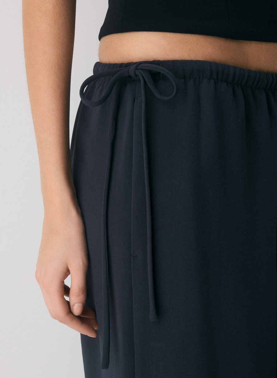pantaloni artisan - crepette bleumarin Închis