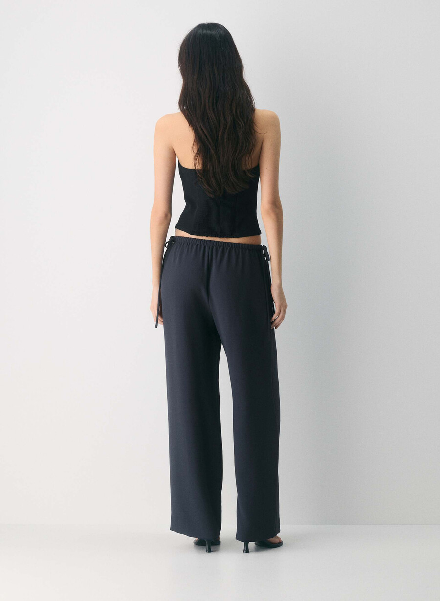 pantaloni artisan - crepette bleumarin Închis