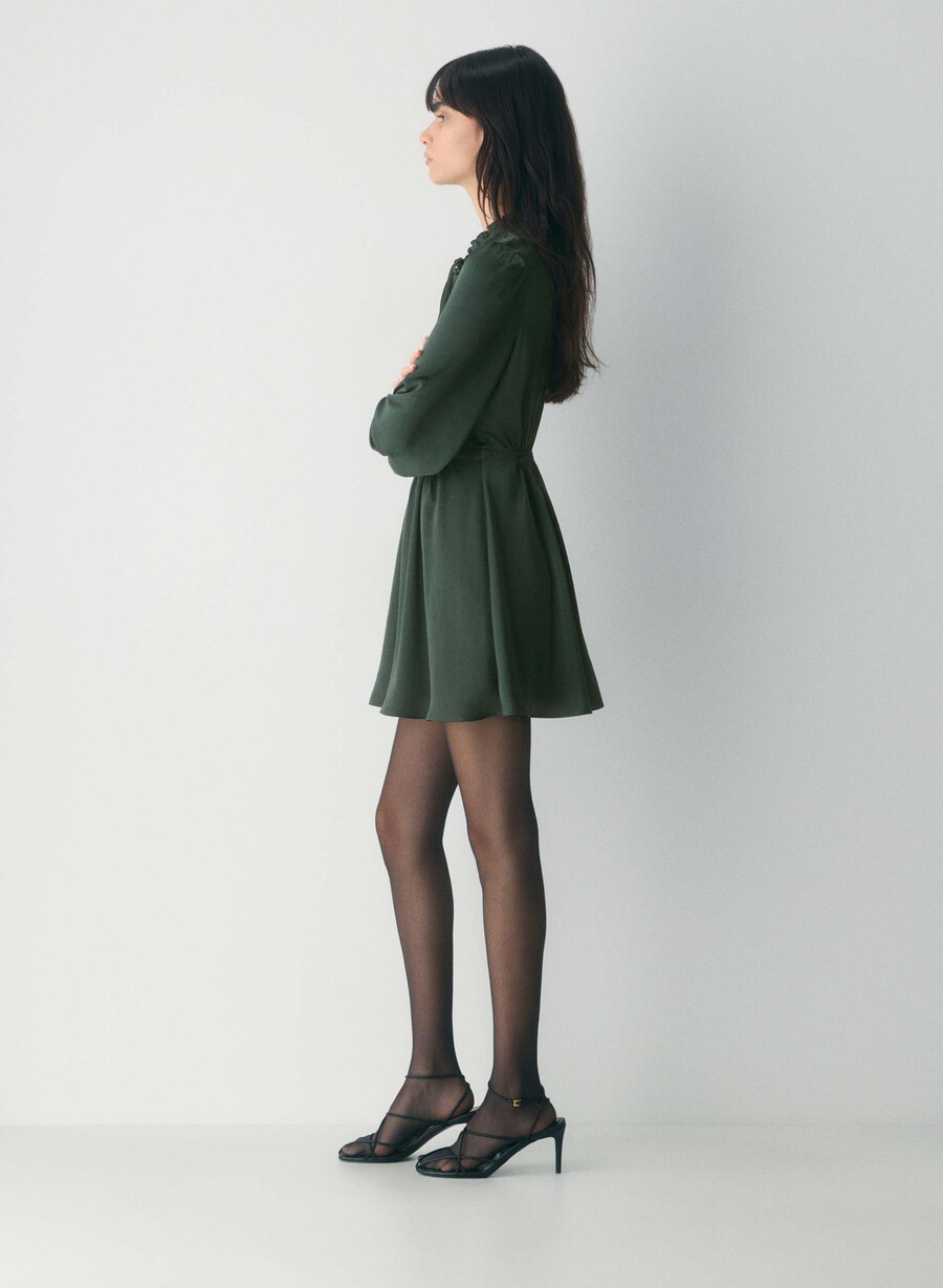 rochie de satin province scarab