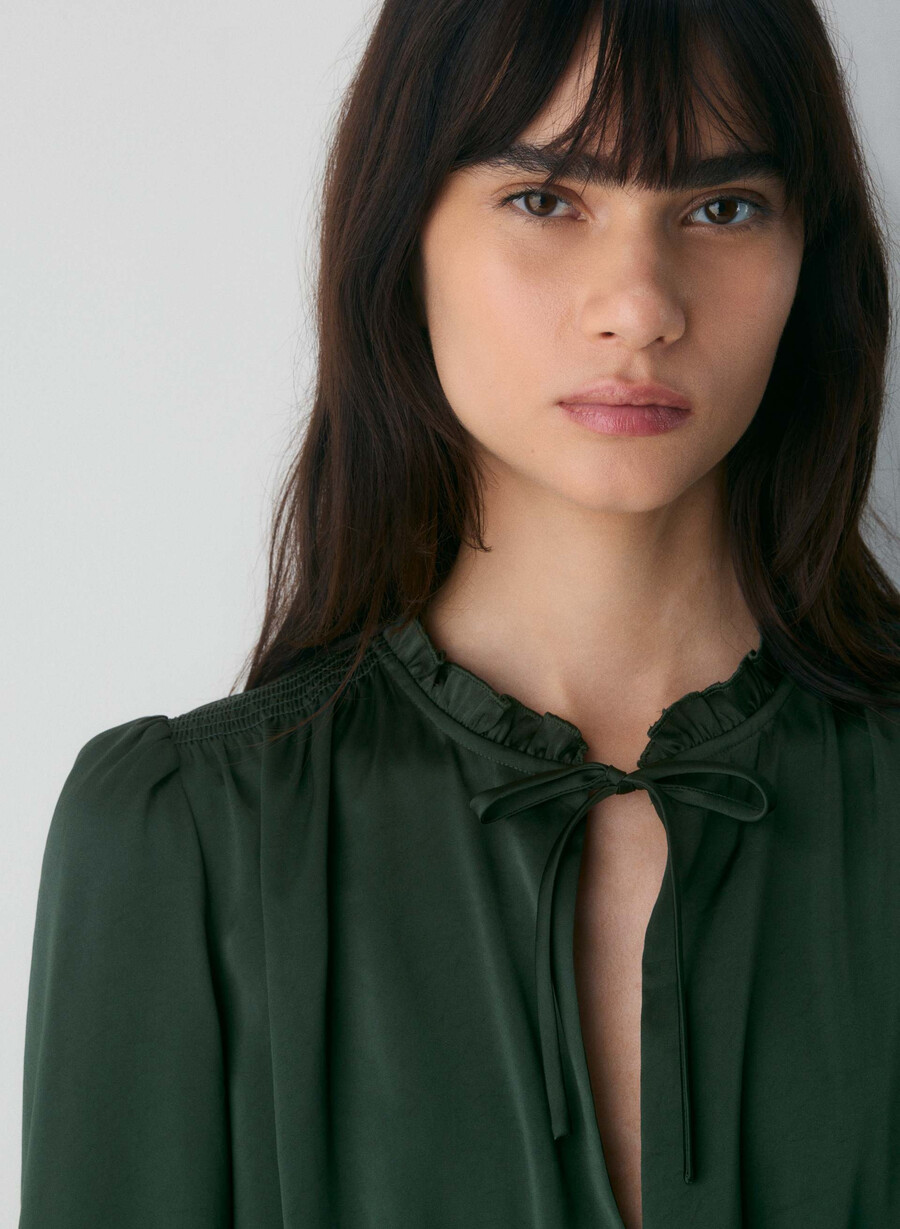 rochie de satin province scarab