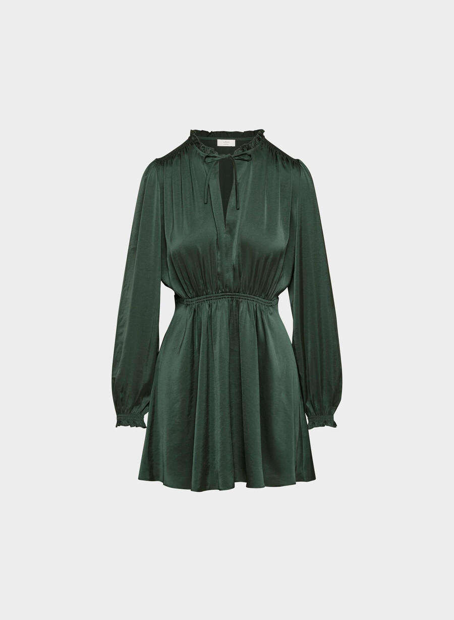 rochie de satin province scarab
