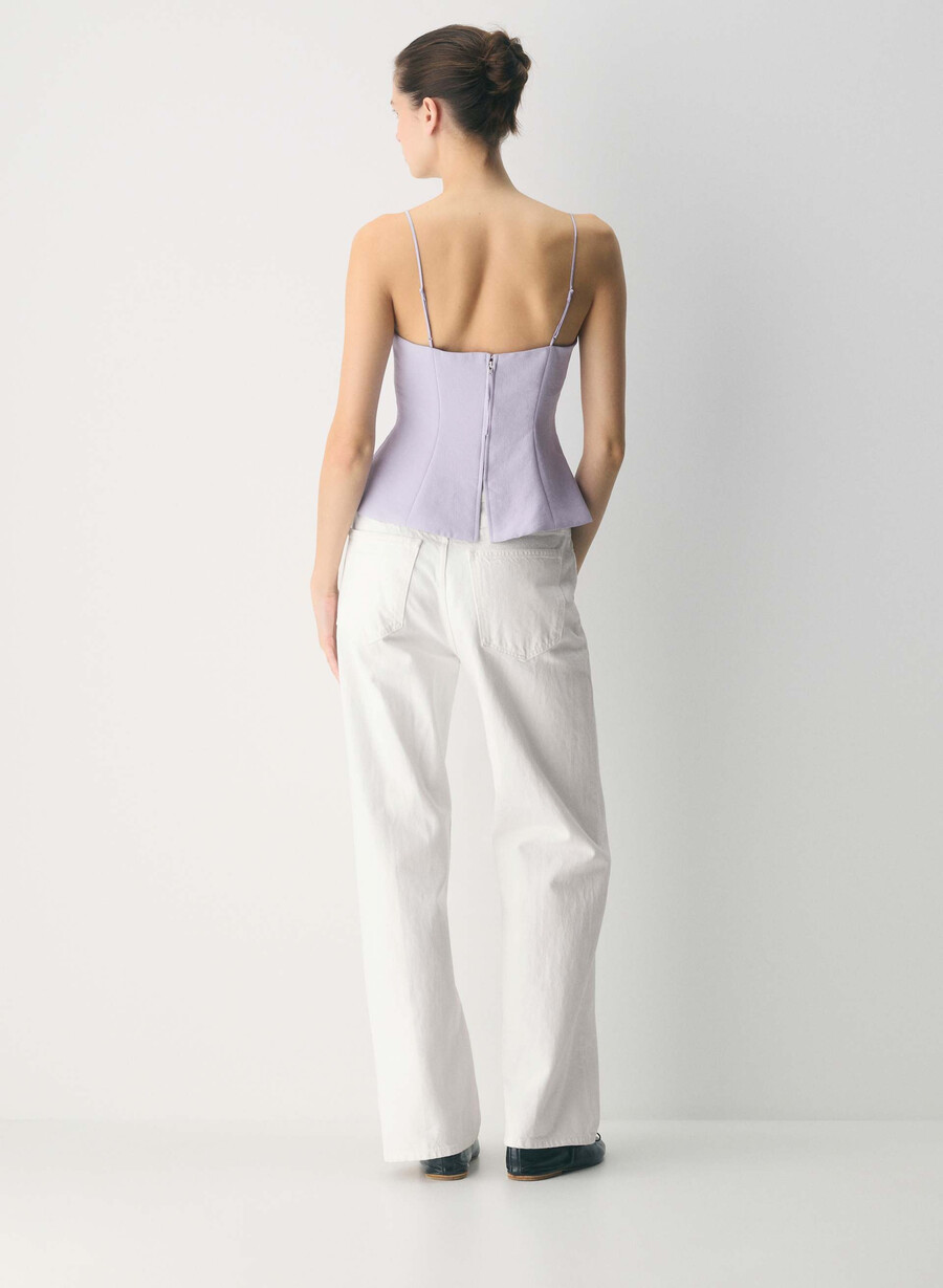 altar bustier - crepette wildflower lilac