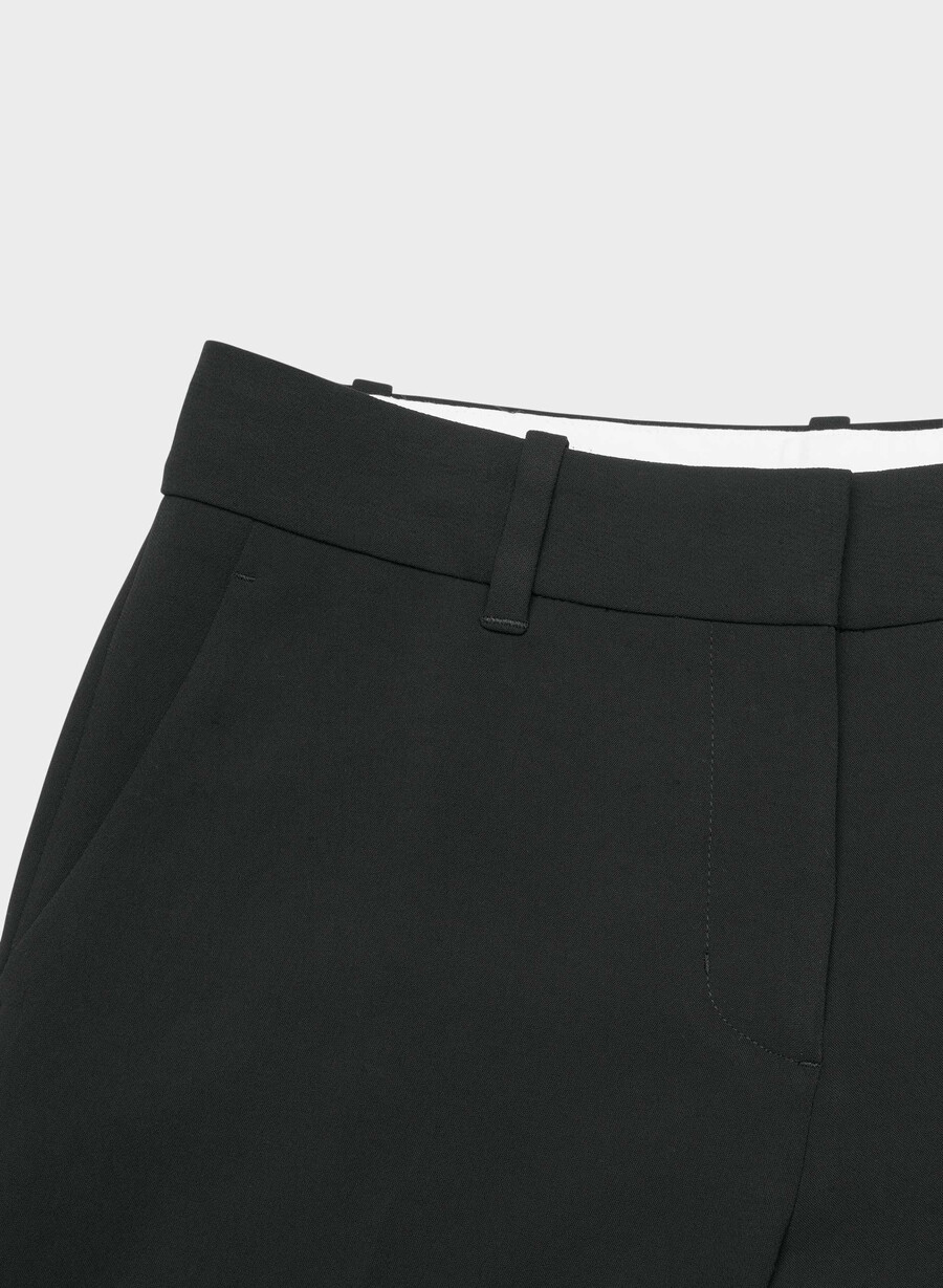 pantalon spire - crepette negru