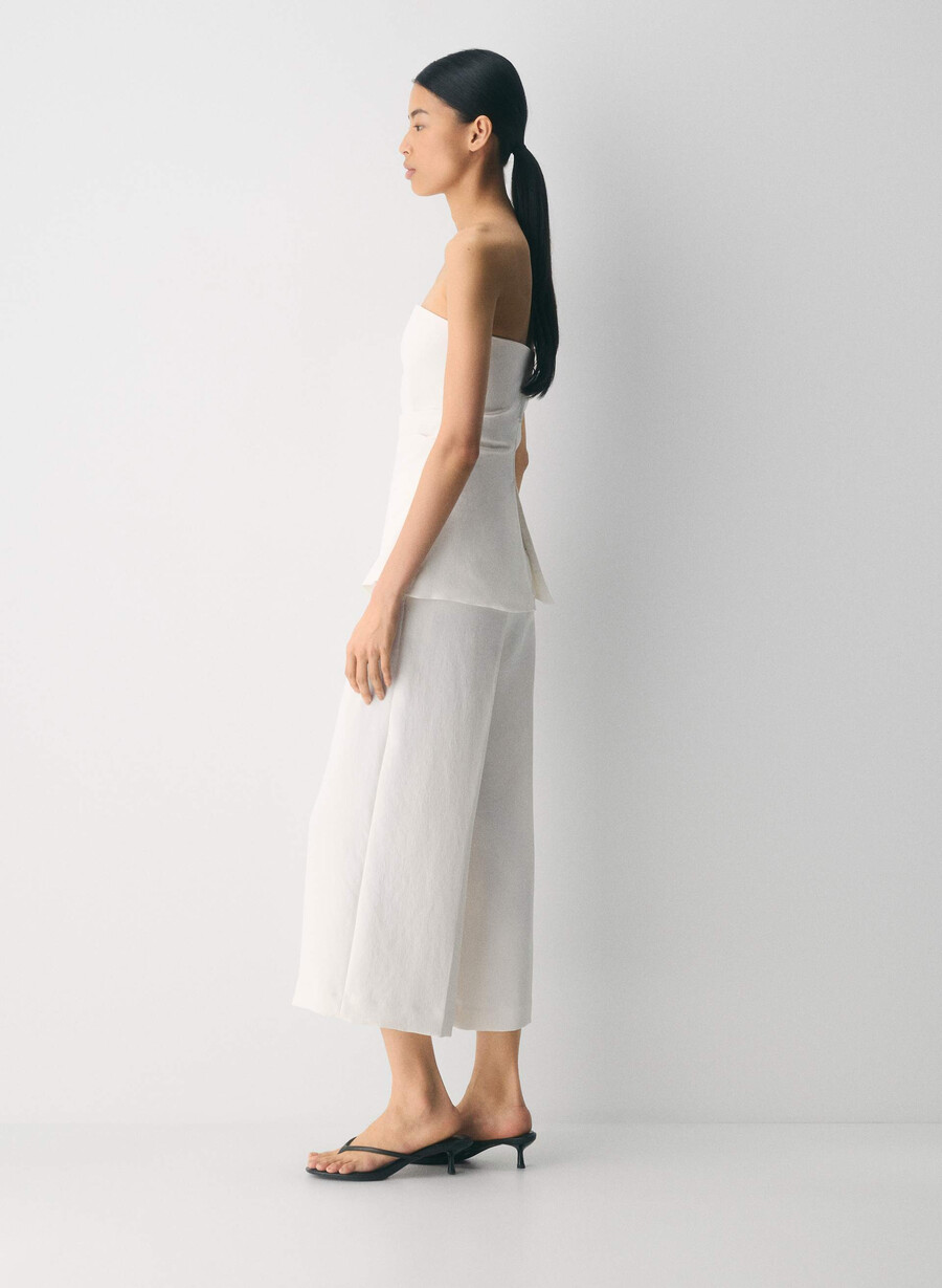 pantaloni podium - crepette mesteacĂn deschis