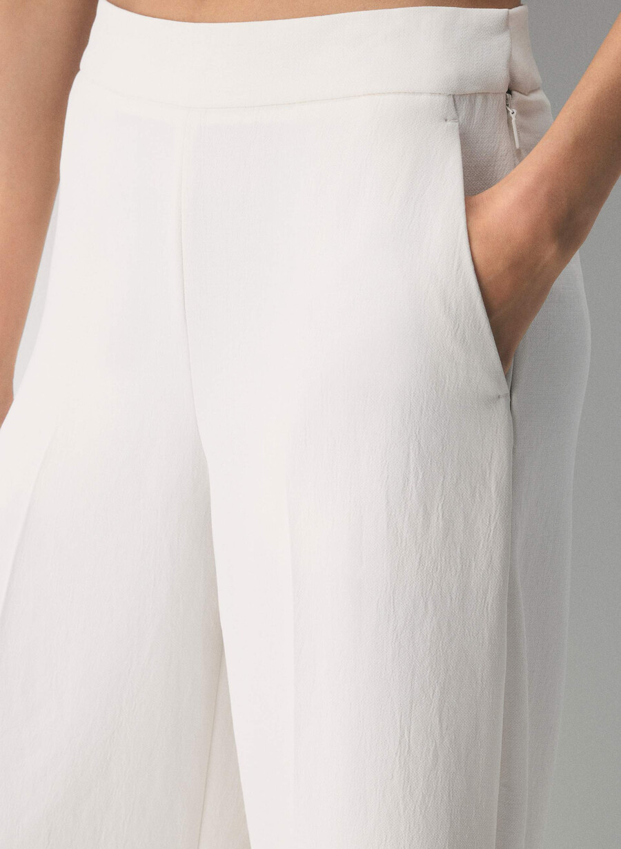 pantaloni podium - crepette mesteacĂn deschis