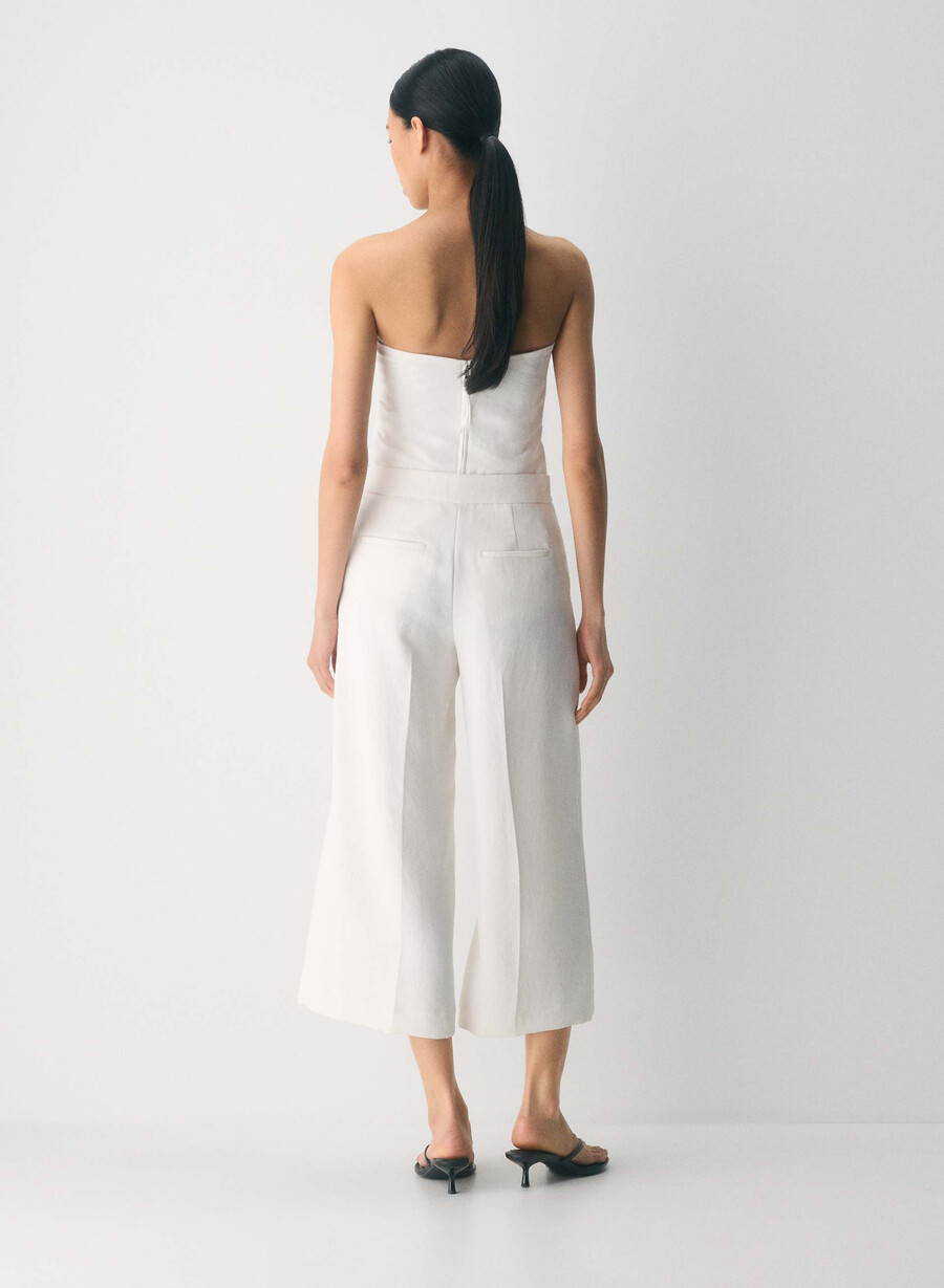 pantaloni podium - crepette mesteacĂn deschis