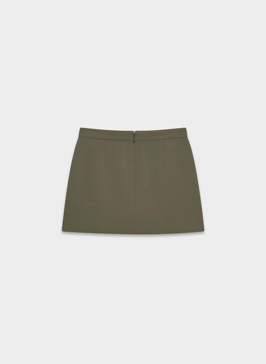 corbel skort - crepette dark olive