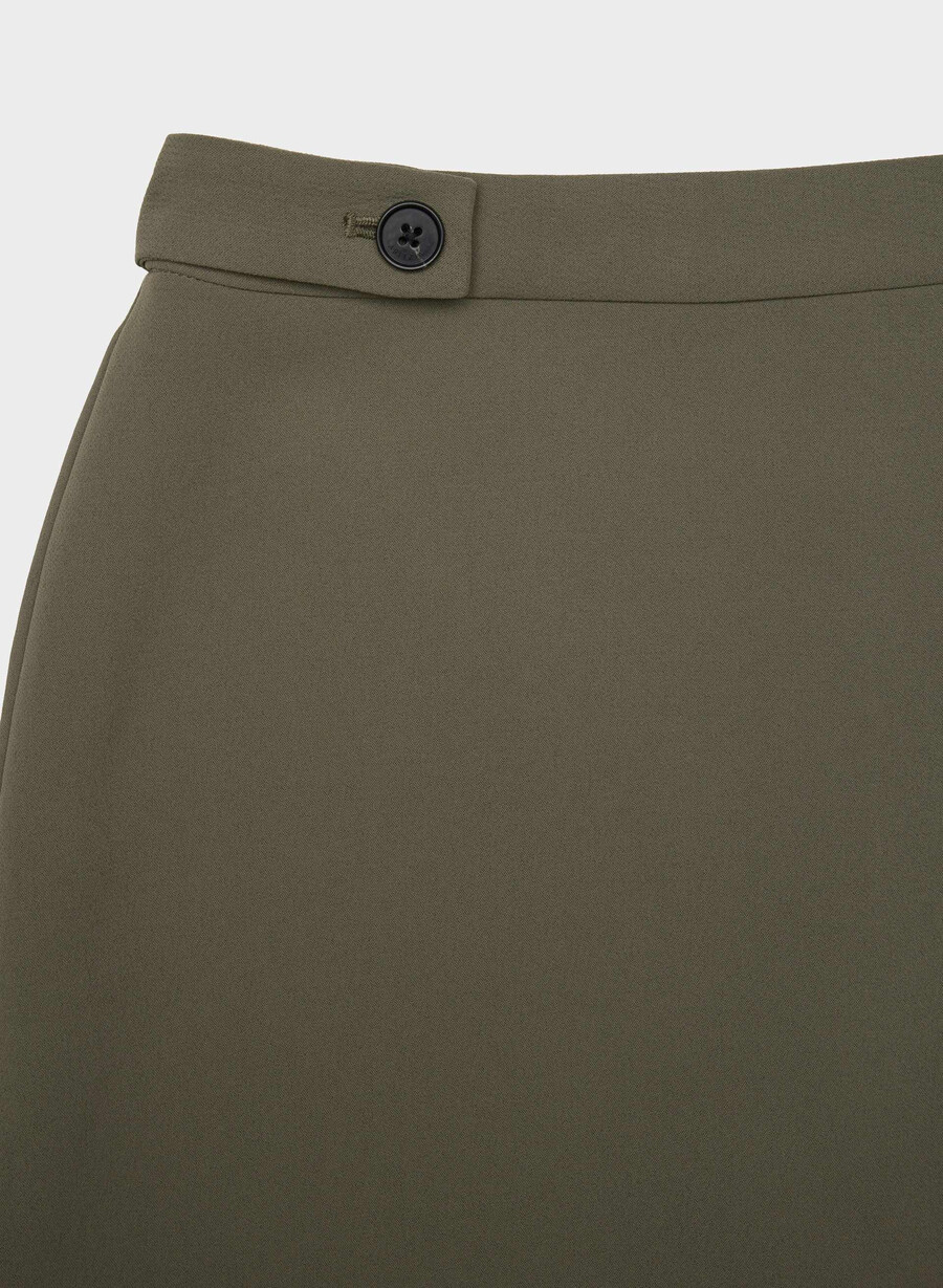 corbel skort - crepette dark olive
