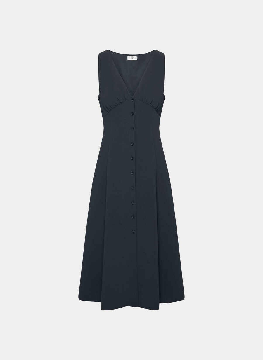 rochie pagoda - crepette bleumarin bleumarin Întunecat
