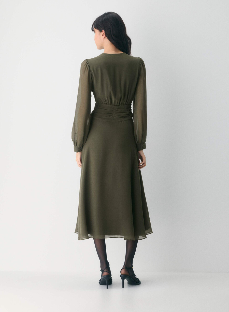 rochie cursivă mĂslin Închis