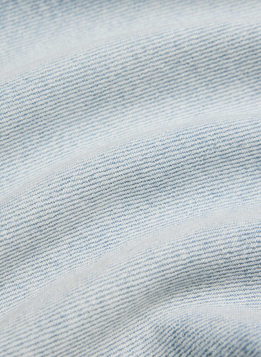 denim forum blugi vintage cu talie joasă și manșete anii 90 15 ani culoare albastru-aprins