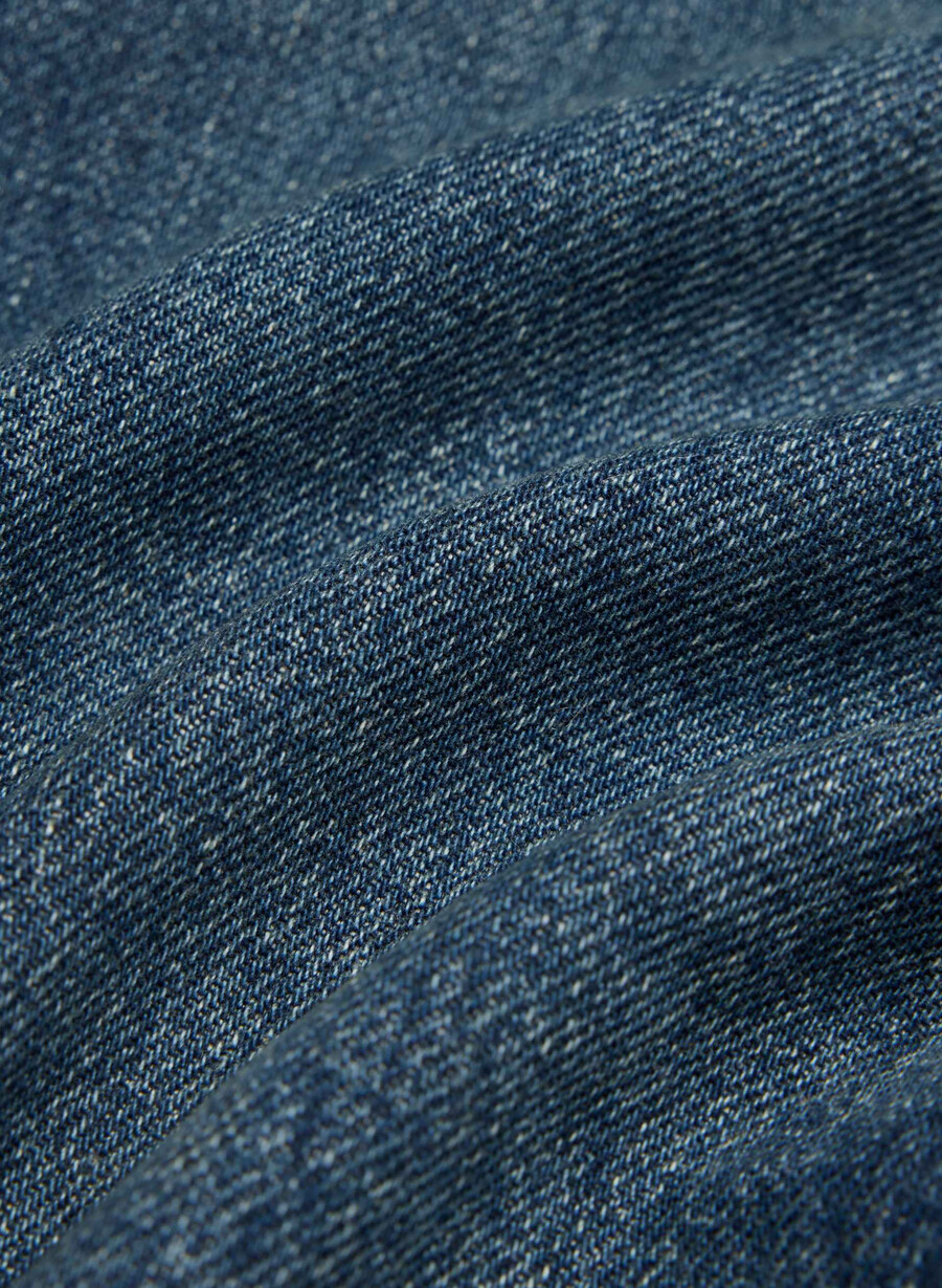 denim forum blugi vintage cu talie joasă și manșete din anii 90 be about albastru Închis