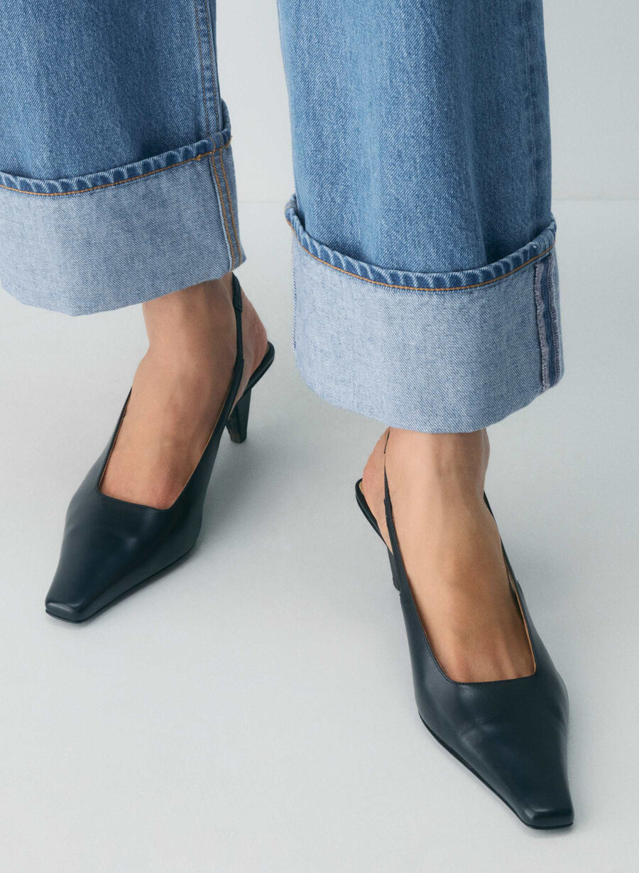 denim forum blugi vintage cu talie joasă și manșete anii 90 vintage bleu bottle