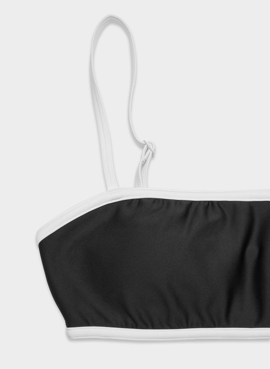 sutien sport glotone showup negru alb aprins