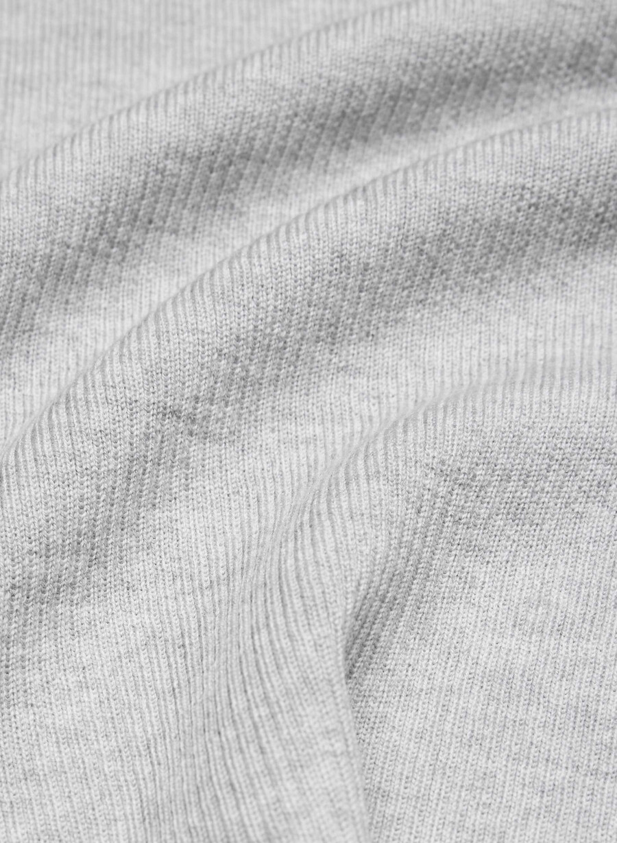 pulover din lână merinos fină foundry heather chrome