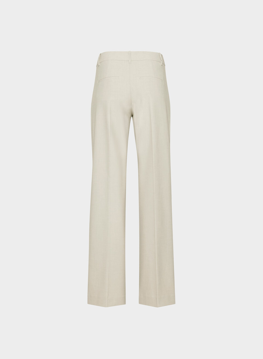pantalonii the effortless pant cu talie mică - ressential light heather matte pearl