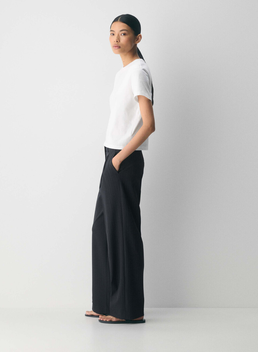 pantalonii the effortless pant cu talie mică - ressential light ls st dk nt nvymt pr
