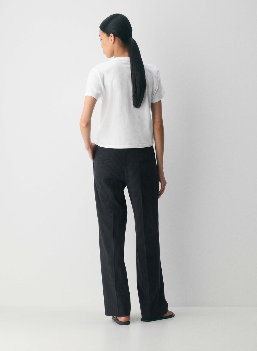 pantalonii the effortless pant cu talie mică - ressential light ls st dk nt nvymt pr