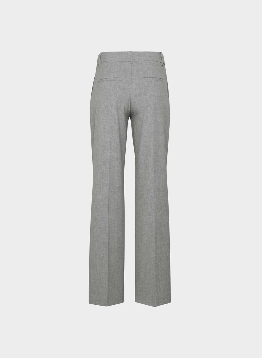 pantalonii the effortless pant cu talie mică - ressential gri închis deschis heather